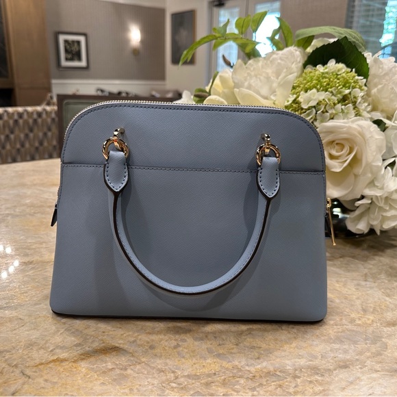 Michael Kors Jet Set Travel Medium Saffiano Leather Dome Satchel Crossbody Bag - Picture 5 of 12